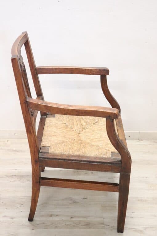 Louis XVI Walnut Armchair - Side - Styylish