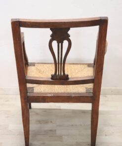 Louis XVI Walnut Armchair - Back - Styylish