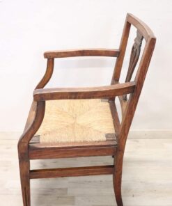 Louis XVI Walnut Armchair - Side Profile - Styylish