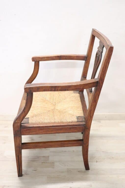 Louis XVI Walnut Armchair - Side Profile - Styylish