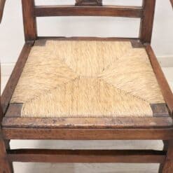 Louis XVI Walnut Armchair - Straw Seat - Styylish