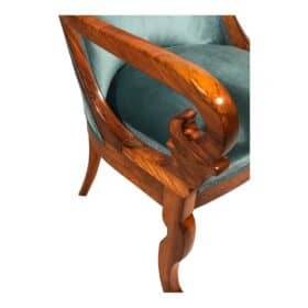 Biedermeier Walnut Armchair, South West Germany 1820