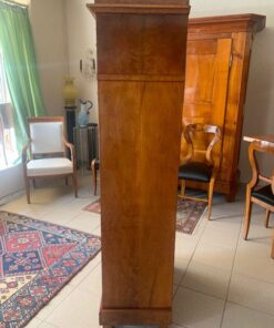Biedermeier Pillar Chest of Drawers- locks- side view- Styylish