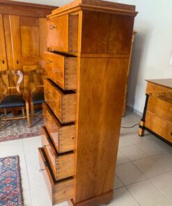 Biedermeier Pillar Chest of Drawers- with open drawers- Styylish