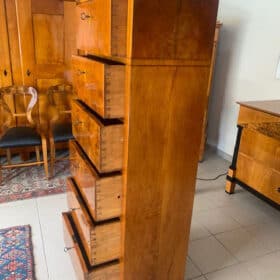 Biedermeier Pillar Chest of Drawers, around 1820/25