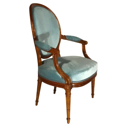 Set of four Louis XVI Armchairs- three quarter view- Styylish