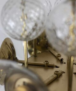 Brass and Glass Chandelier - Brass Detail - Styylish