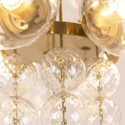 Brass and Glass Chandelier - Glass Balls - Styylish