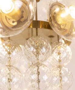 Brass and Glass Chandelier - Glass Balls - Styylish