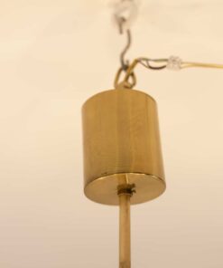 Brass and Glass Chandelier - Top Detail - Styylish