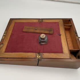 Walnut Box with Inlays, England, Late 19th Century