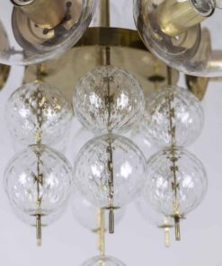 Brass and Glass Chandelier - Bulb Detail - Styylish
