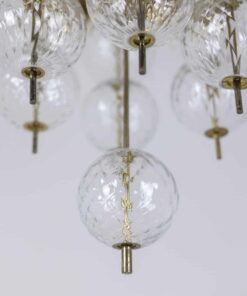 Brass and Glass Chandelier - Bulb - Styylish