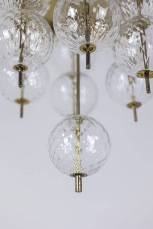 Brass and Glass Chandelier - Bulb - Styylish