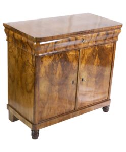 Biedermeier Walnut Half Cabinet - Walnut Veneer - Styylish