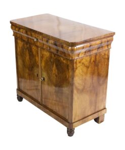 Biedermeier Walnut Half Cabinet - Side - Styylish