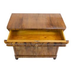 Biedermeier Walnut Half Cabinet - Drawer Interior - Styylish