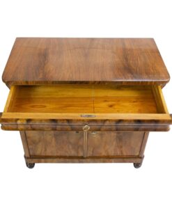 Biedermeier Walnut Half Cabinet - Drawer Interior - Styylish