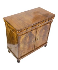 Biedermeier Walnut Half Cabinet - Side Profile - Styylish