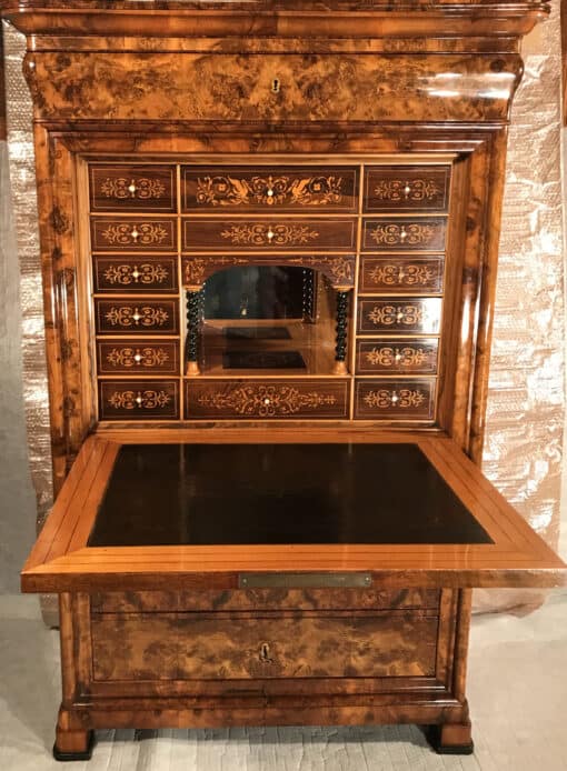 French antique secretary desk- inside view- Styylish