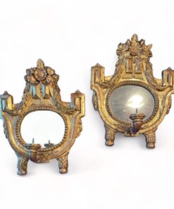 Pair of Gilt Wood Wall Sconces- Styylish