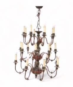 Chandelier in Wood and Iron - Styylish