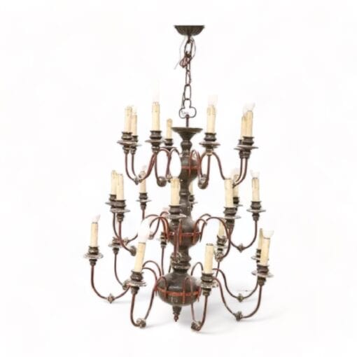 Chandelier in Wood and Iron - Styylish