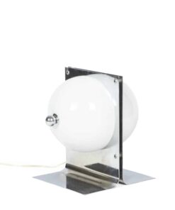 Metal and Opaline Lamp - Styylish