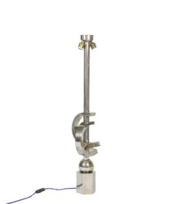 Sculptural Chromed Metal Lamp - Styylish