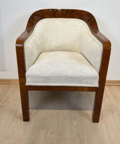 Biedermeier Walnut Bergere Chair - Front - Styylish