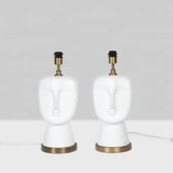 Pair of Opaline Lamps - No Shade - Styylish