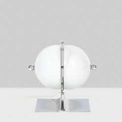 Metal and Opaline Lamp - Front View - Styylish