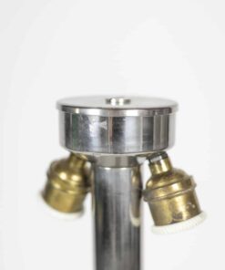 Sculptural Chromed Metal Lamp - Top - Styylish