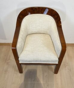 Biedermeier Walnut Bergere Chair - Full Profile - Styylish