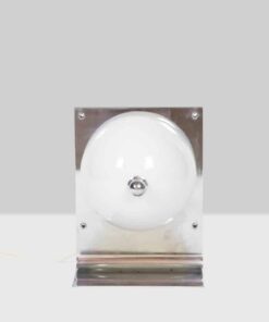 Metal and Opaline Lamp - View without Lights - Styylish