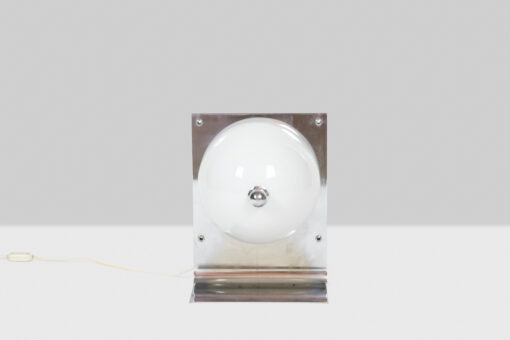 Metal and Opaline Lamp - View without Lights - Styylish