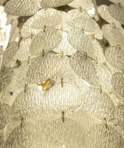 Large Murano Glass Chandelier - Circular Glass Detail - Styylish