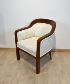 Biedermeier Walnut Bergere Chair - Side Profile - Styylish