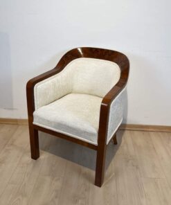 Biedermeier Walnut Bergere Chair - Side - Styylish