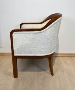 Biedermeier Walnut Bergere Chair - Side View - Styylish