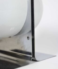 Metal and Opaline Lamp - Metal Edge Detail - Styylish