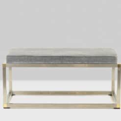 Gold and Silver Metal Bench - Full Profile - Styylish