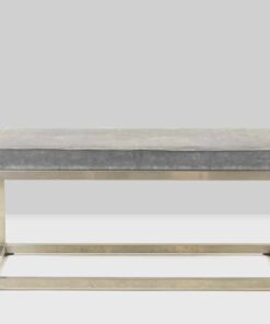 Gold and Silver Metal Bench - Full Profile - Styylish