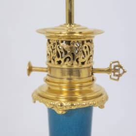 Paris Porcelain Lamp with Gilt Bronze, circa 1880