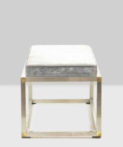 Gold and Silver Metal Bench - Side Profile - Styylish
