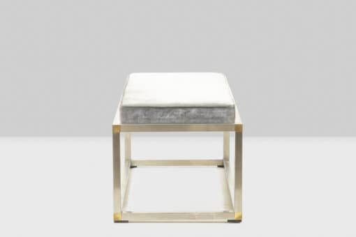 Gold and Silver Metal Bench - Side Profile - Styylish