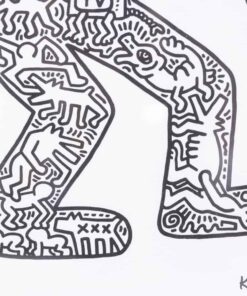 Keith Haring Silkscreen 1990s - Bottom Detail - Styylish