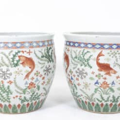 Canton Porcelain Planters - Pair - Styylish