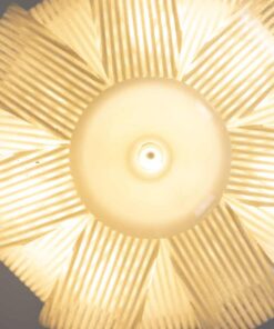 Barovier & Toso Ceiling Lamp - Underneath View with Light On - Styylish