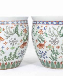 Canton Porcelain Planters - Full Profile - Styylish